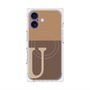 プレミアムパネル with MagSafe［ オリジナル - initial two tone - U brown ］