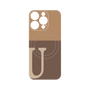プレミアムパネル with MagSafe［ オリジナル - initial two tone - U brown ］