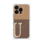プレミアムパネル with MagSafe［ オリジナル - initial two tone - U brown ］