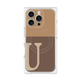 プレミアムパネル with MagSafe［ オリジナル - initial two tone - U brown ］