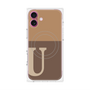 プレミアムパネル with MagSafe［ オリジナル - initial two tone - U brown ］