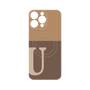 プレミアムパネル with MagSafe［ オリジナル - initial two tone - U brown ］