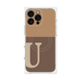 プレミアムパネル with MagSafe［ オリジナル - initial two tone - U brown ］