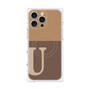 プレミアムパネル with MagSafe［ オリジナル - initial two tone - U brown ］