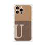 プレミアムパネル with MagSafe［ オリジナル - initial two tone - U brown ］