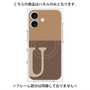 プレミアムパネル with MagSafe［ オリジナル - initial two tone - U brown ］