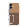 プレミアムパネル with MagSafe［ オリジナル - initial two tone - U brown ］