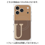 プレミアムパネル with MagSafe［ オリジナル - initial two tone - U brown ］