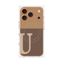 プレミアムパネル with MagSafe［ オリジナル - initial two tone - U brown ］