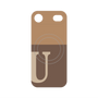 プレミアムパネル with MagSafe［ オリジナル - initial two tone - U brown ］