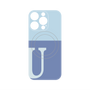 プレミアムパネル with MagSafe［ オリジナル - initial two tone - U blue ］