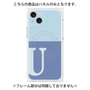 プレミアムパネル with MagSafe［ オリジナル - initial two tone - U blue ］
