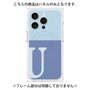 プレミアムパネル with MagSafe［ オリジナル - initial two tone - U blue ］