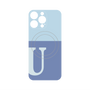 プレミアムパネル with MagSafe［ オリジナル - initial two tone - U blue ］