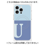 プレミアムパネル with MagSafe［ オリジナル - initial two tone - U blue ］