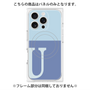 プレミアムパネル with MagSafe［ オリジナル - initial two tone - U blue ］