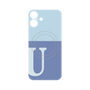 プレミアムパネル with MagSafe［ オリジナル - initial two tone - U blue ］