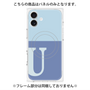 プレミアムパネル with MagSafe［ オリジナル - initial two tone - U blue ］
