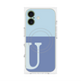プレミアムパネル with MagSafe［ オリジナル - initial two tone - U blue ］