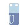 プレミアムパネル with MagSafe［ オリジナル - initial two tone - U blue ］