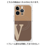 プレミアムパネル with MagSafe［ オリジナル - initial two tone - V brown ］