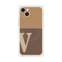 プレミアムパネル with MagSafe［ オリジナル - initial two tone - V brown ］
