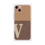 プレミアムパネル with MagSafe［ オリジナル - initial two tone - V brown ］