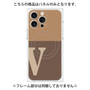 プレミアムパネル with MagSafe［ オリジナル - initial two tone - V brown ］
