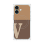 プレミアムパネル with MagSafe［ オリジナル - initial two tone - V brown ］