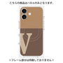 プレミアムパネル with MagSafe［ オリジナル - initial two tone - V brown ］
