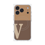 プレミアムパネル with MagSafe［ オリジナル - initial two tone - V brown ］