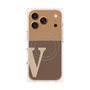 プレミアムパネル with MagSafe［ オリジナル - initial two tone - V brown ］
