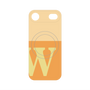 プレミアムパネル with MagSafe［ オリジナル - initial two tone - W orange ］