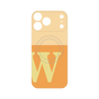 プレミアムパネル with MagSafe［ オリジナル - initial two tone - W orange ］
