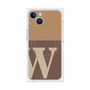 プレミアムパネル with MagSafe［ オリジナル - initial two tone - W brown ］