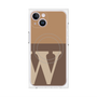 プレミアムパネル with MagSafe［ オリジナル - initial two tone - W brown ］
