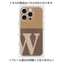 プレミアムパネル with MagSafe［ オリジナル - initial two tone - W brown ］