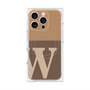 プレミアムパネル with MagSafe［ オリジナル - initial two tone - W brown ］