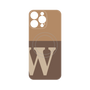 プレミアムパネル with MagSafe［ オリジナル - initial two tone - W brown ］