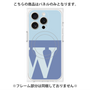 プレミアムパネル with MagSafe［ オリジナル - initial two tone - W blue ］