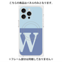 プレミアムパネル with MagSafe［ オリジナル - initial two tone - W blue ］