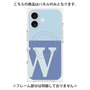 プレミアムパネル with MagSafe［ オリジナル - initial two tone - W blue ］
