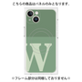プレミアムパネル with MagSafe［ オリジナル - initial two tone - W green ］