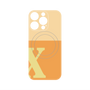 プレミアムパネル with MagSafe［ オリジナル - initial two tone - X orange ］