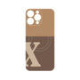 プレミアムパネル with MagSafe［ オリジナル - initial two tone - X brown ］