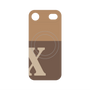 プレミアムパネル with MagSafe［ オリジナル - initial two tone - X brown ］