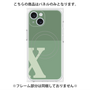 プレミアムパネル with MagSafe［ オリジナル - initial two tone - X green ］