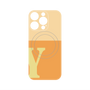 プレミアムパネル with MagSafe［ オリジナル - initial two tone - Y orange ］