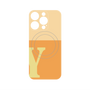 プレミアムパネル with MagSafe［ オリジナル - initial two tone - Y orange ］