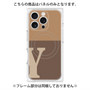 プレミアムパネル with MagSafe［ オリジナル - initial two tone - Y brown ］